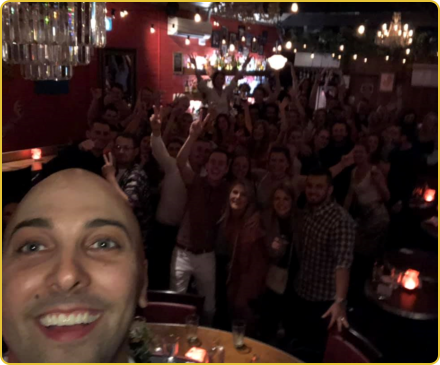 Piano Bar selfie after a rocking night at Murmur!!